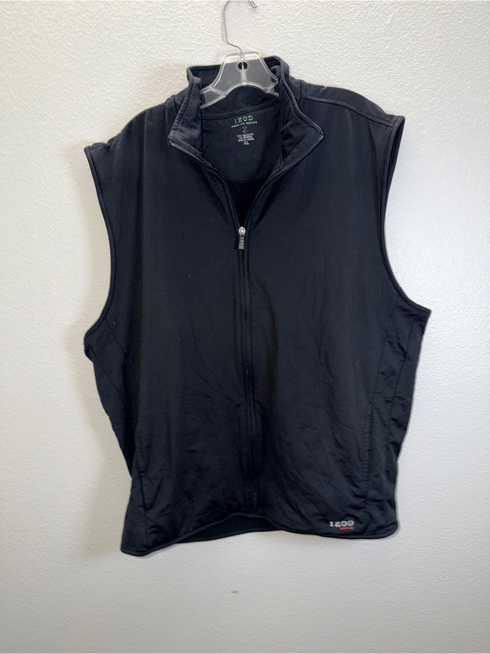Izod Black Jacket with Green Logo